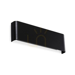 Wall Light Ideallux Delta 345178 Black LED 10W 4000K 30 cm small 0