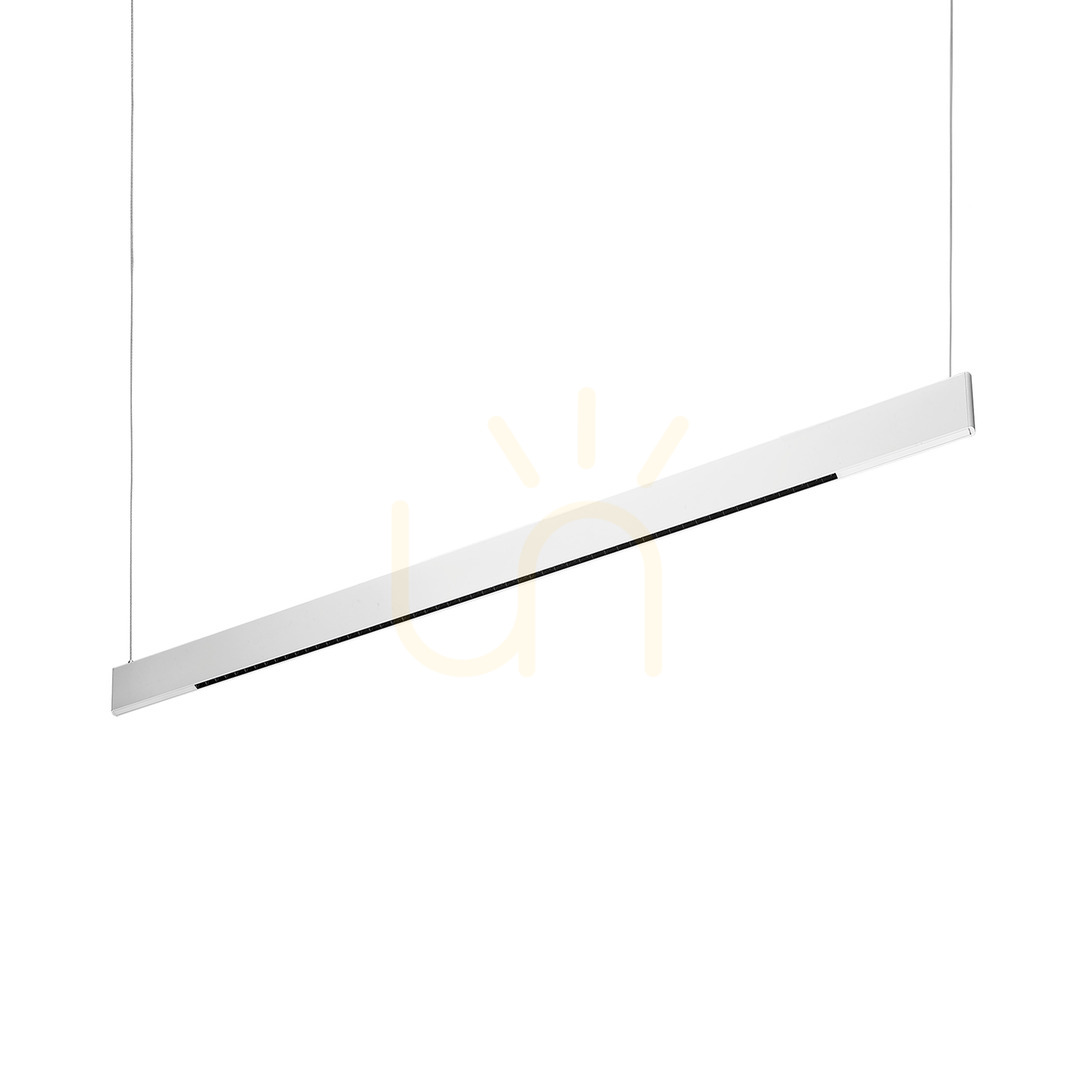 Pendant Light Ideallux Steel White LED 36W 120 cm 3000K 336183