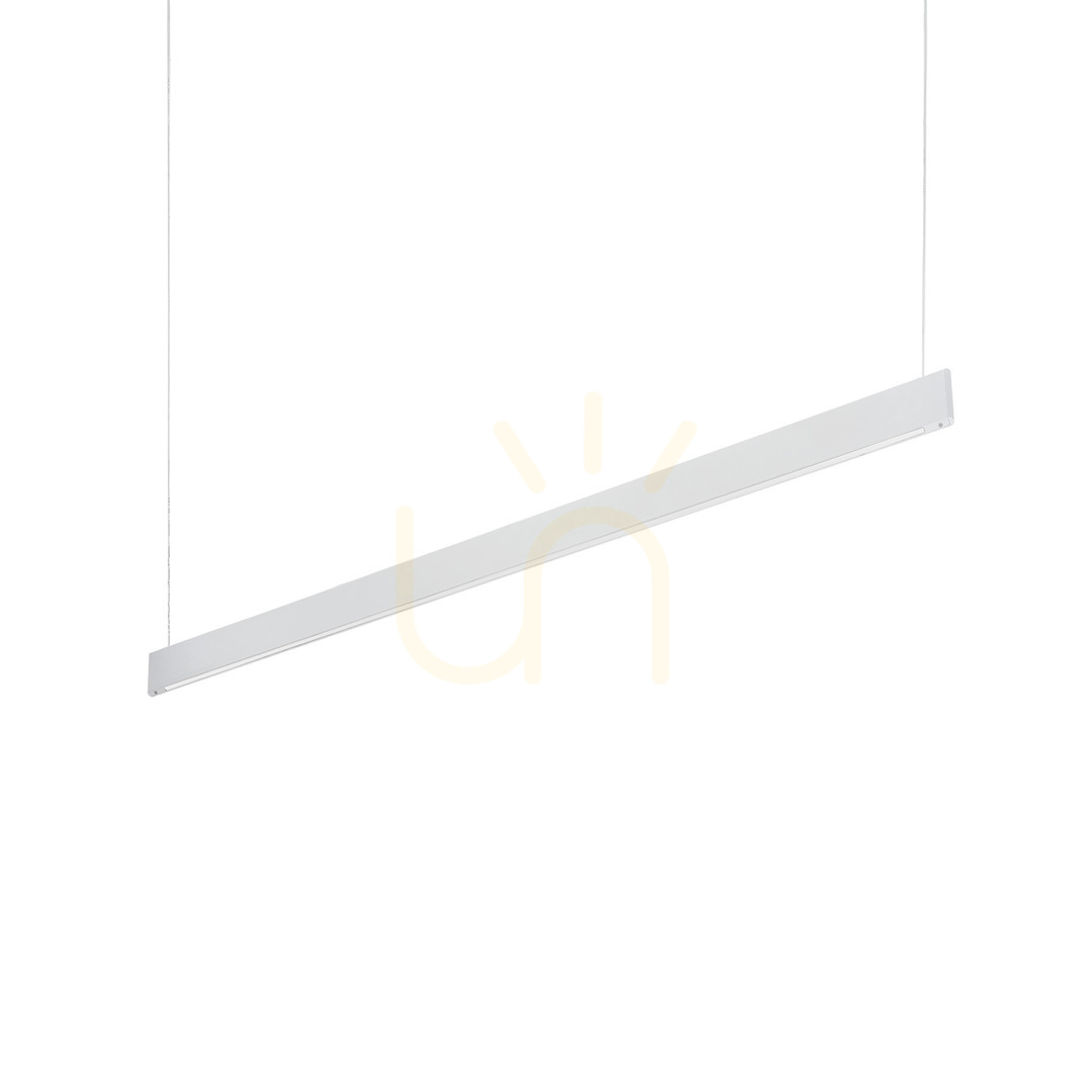 Pendant Light Ideallux Steel Desk SP2 White 120 cm LED 36W 3000K 336206