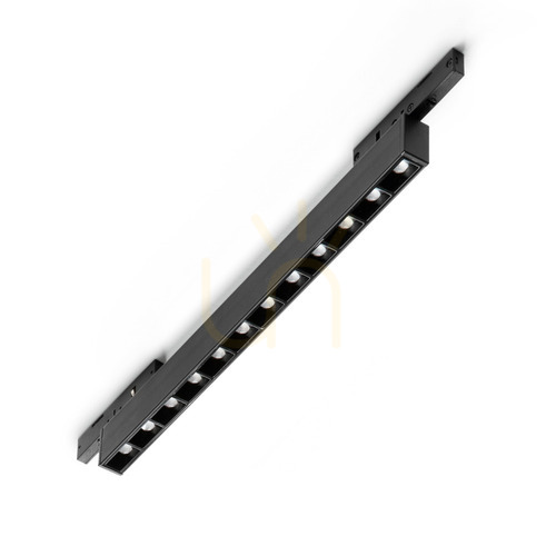 Check Track Light Ideallux DEVA 332734 Black LED 10W 3000K Aluminum