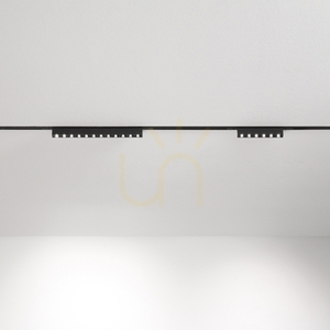 Track Light Ideallux DEVA 332710 Black LED 14W 3000K Aluminum small 1
