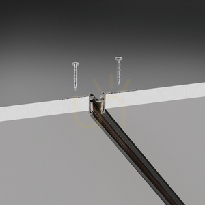 Recessed Profile Ideallux DEVA Black Aluminum 100 cm 332529 small 2