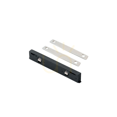 Check Recessed Linear Connector Ideallux DEVA Black Aluminum 8 cm 339399