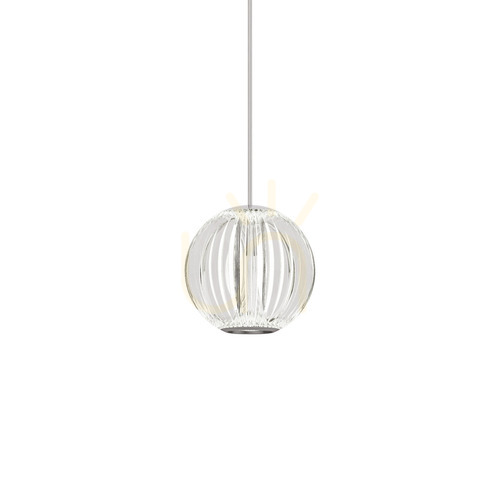 Check Pendant Light Ideallux Diamond Transparent LED 11 cm Chrome 343457