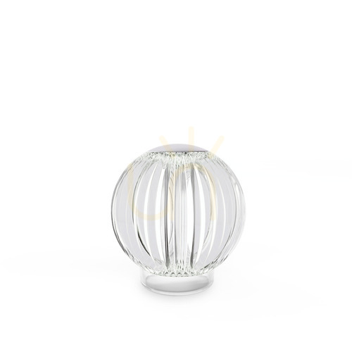 Check Table Lamp Ideallux Diamond Transparent LED 2W Chrome 343488