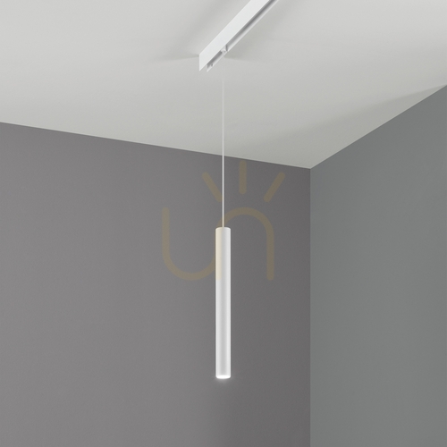 Check Track Light Ideallux EGO Pendant Tube Black 5.5W 3000K 344782