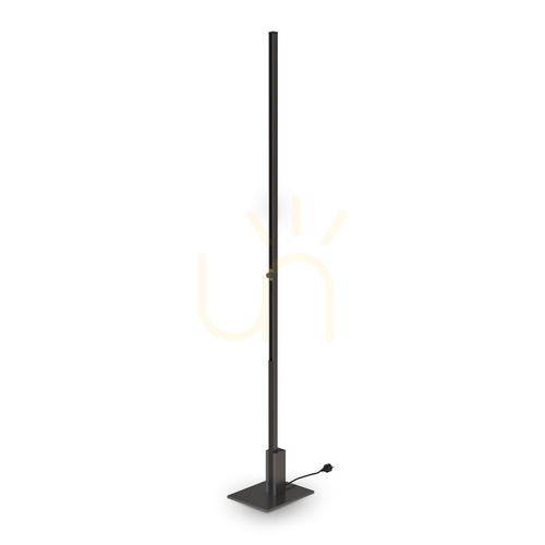 Check Standing Lamp Ideallux EGO Black Aluminum Dimmable 201 cm 344775