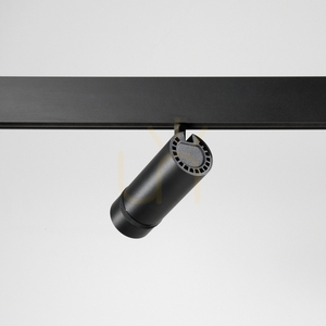 Track Light Ideallux EGO 340180 Black 10W 4000K Dimmable Zoom DALI 23 cm small 3