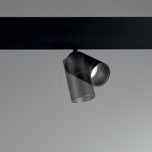 Track Light Ideallux EGO 340388 Black 8W 2700K Single small 1