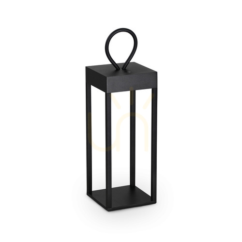Check Table Lamp Ideallux Enya Black LED 30 cm Aluminum 323237