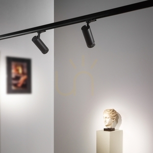 Track Light Ideallux EOS 340814 Black 25W 2700K 3-Phase small 1