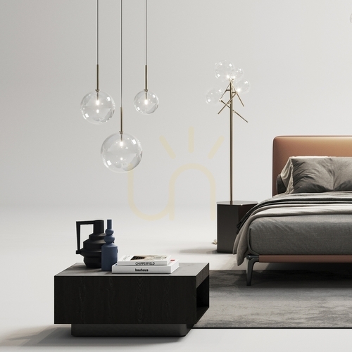 Check Pendant Light Ideallux Equinoxe SP1 D15 Ambra Sfumato Glass Chrome 345345