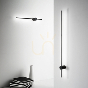 Wall Light Ideallux Essence 341019 Black LED 19W 2700K 115 cm small 1