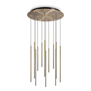 Pendant Light Ideal Lux Look Filo Brass 12-Light LED 2700K 60 cm 341101 small 0