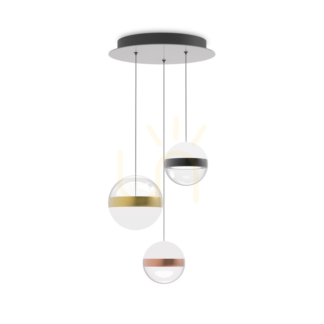 Pendant Light Ideallux Galaxy SP3 White LED 29W 25 cm 342993