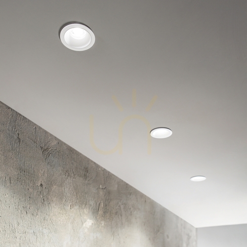 Check Recessed luminaire Ideallux Game Round Black 5.5W 3000K 349060