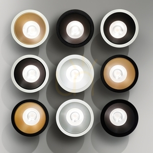 Recessed Luminaire Ideallux Game Trim Round Gold 11W 4000K 341354 small 2
