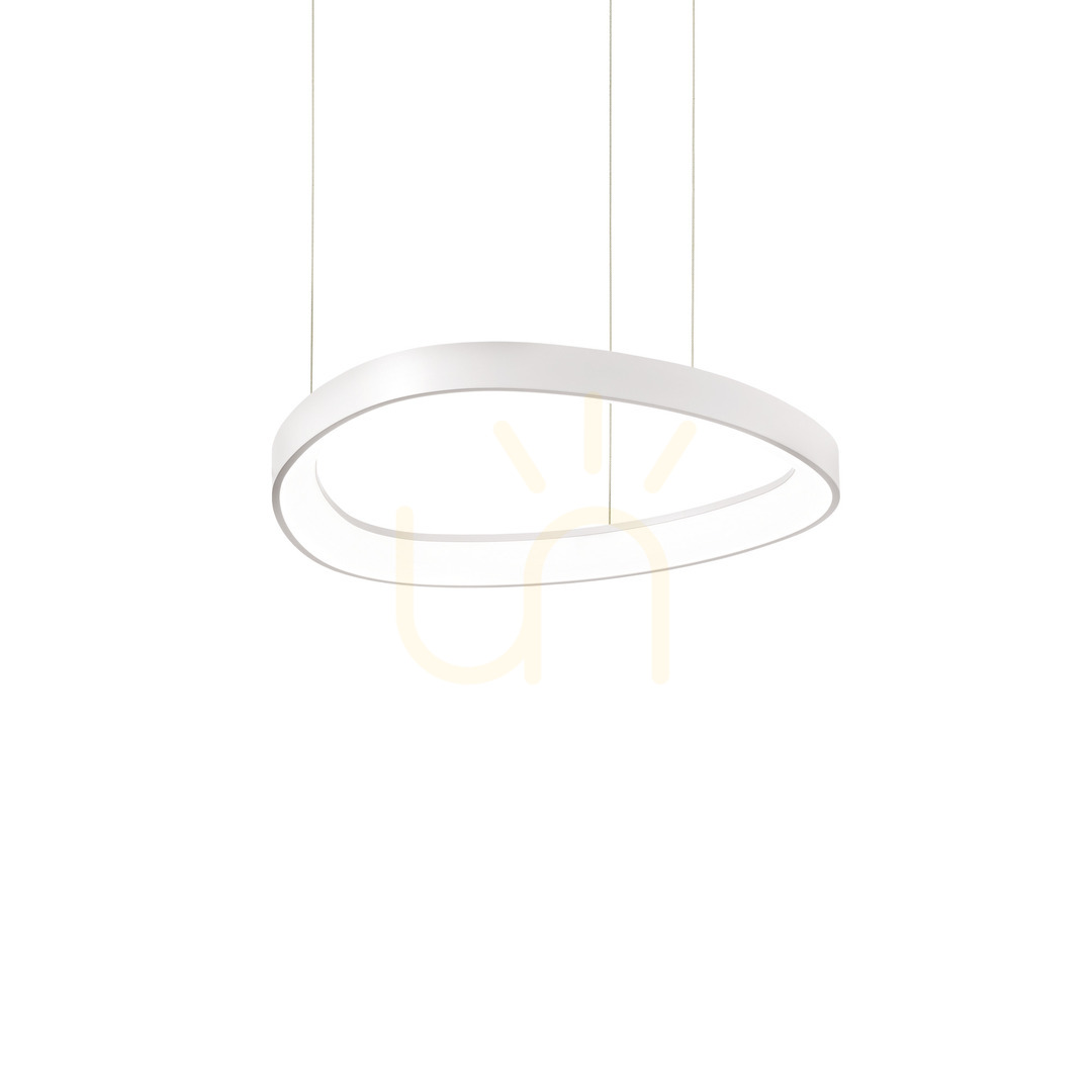 Pendant Light Ideallux Gemini 341521 White 42.5 cm 36W 2700K