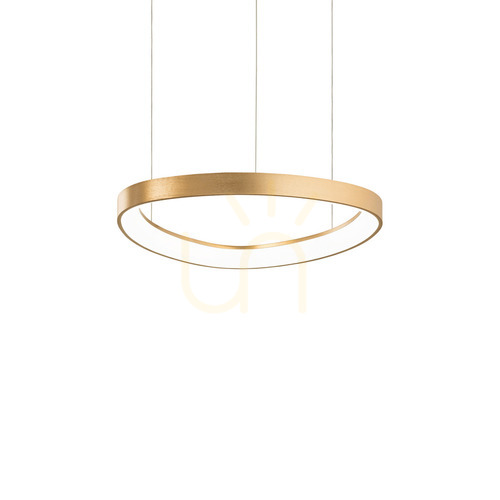 Check Pendant Light Ideallux Gemini Brass LED 42.5 cm 2700K 341545