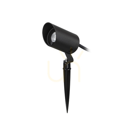 Check Spotlight Ideallux KOALA 331386 black outdoor 7W spike light