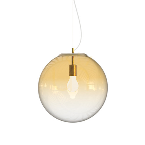 Check Pendant Light Ideallux MAPA CLEAR Amber Glass 40 cm 346564