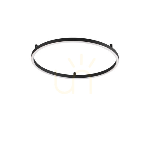 Check Plafon Ideallux Oracle Slim 341880 czarny LED 29W 2700K 50 cm