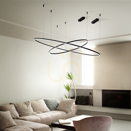 Check Pendant Light Ideallux Oracle Slim White 150 cm 4000K DALI 342191