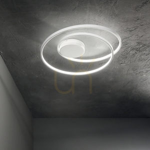 Plafon sufitowy Ideallux OZ 342283 biały LED 47W 2700K 60 cm small 1