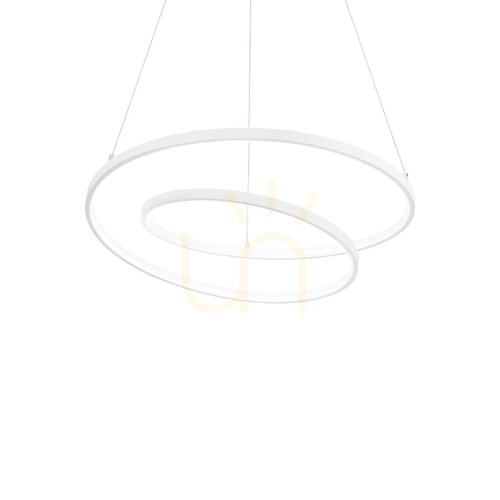 Check Pendant Light Ideallux OZ 342344 White LED 60 cm 2700K