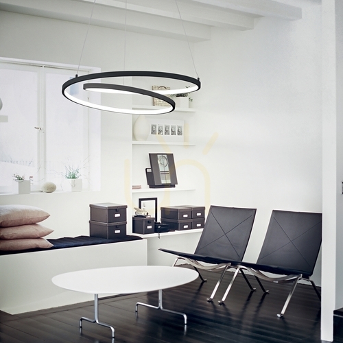 Check Pendant Light Ideallux OZ D60 White 4000K LED 47W 342375