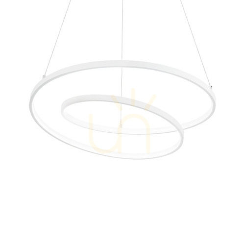 Check Pendant Light Ideallux OZ 342405 White 80 cm 52W 2700K LED
