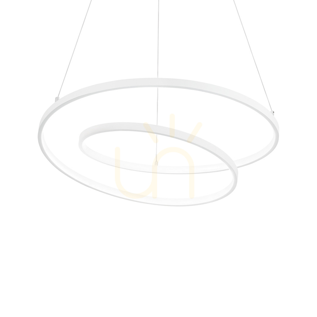 Pendant Light Ideallux OZ 342405 White 80 cm 52W 2700K LED