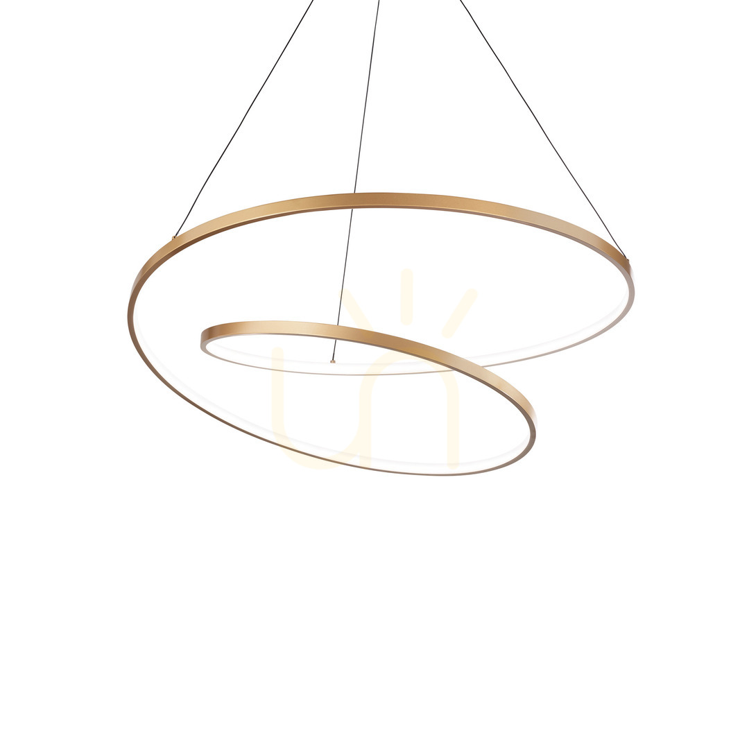 Pendant Light Ideal Lux OZ 342429 Brass 80 cm 2700K LED