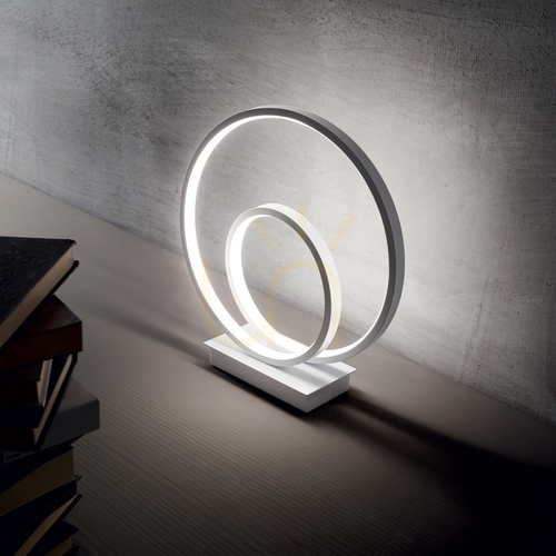 Check Table Lamp Ideallux OZ Black LED 28 cm 22W 2700K 342474