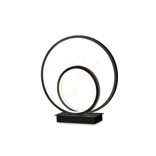 Check Table Lamp Ideallux OZ 342504 Black LED 22W 4000K Metal