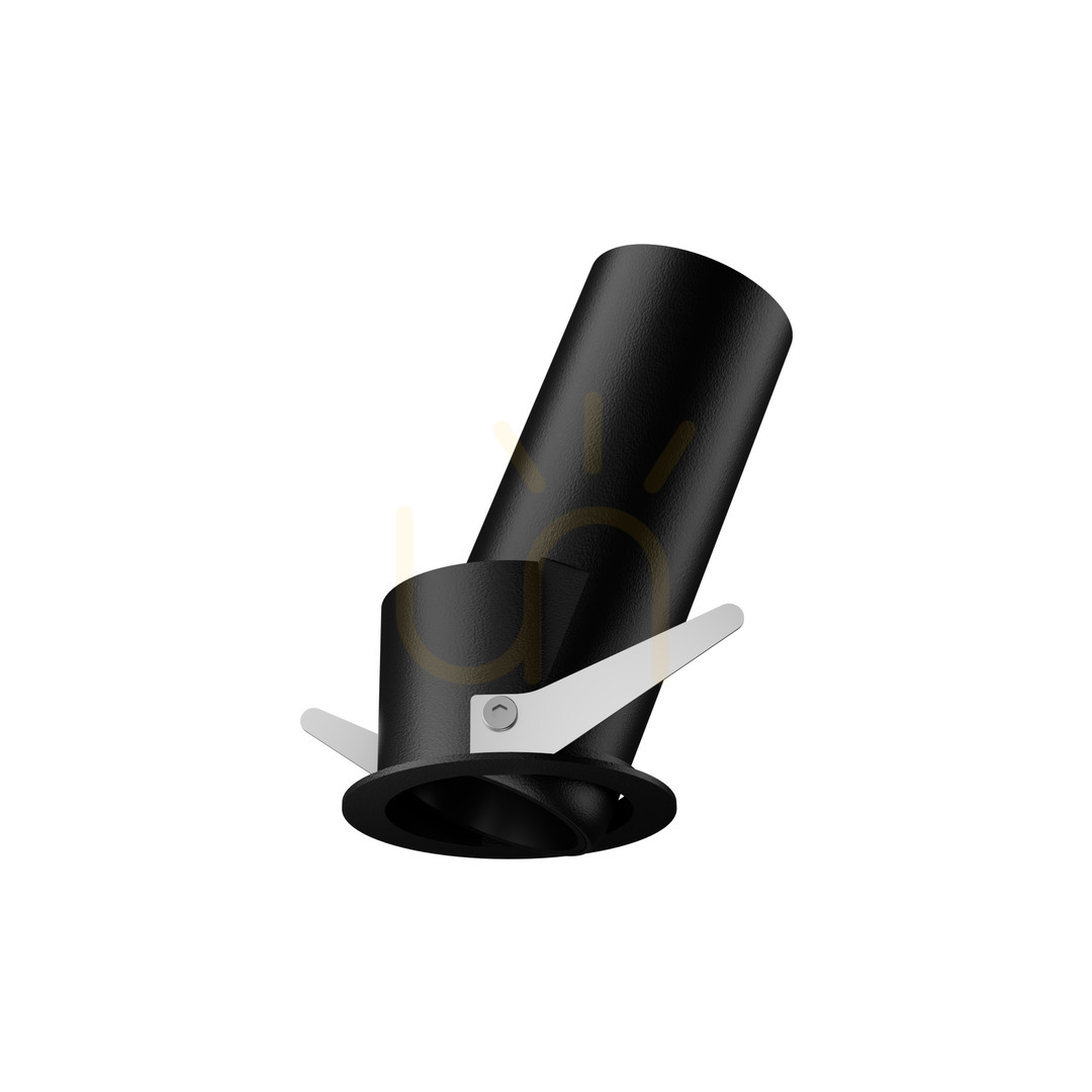 Recessed Luminaire Ideallux Quark 323008 Black Adjustable LED 12W 3000K