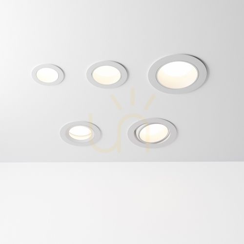 Check Recessed Luminaire Ideallux Quark 307756 White LED 5W 3000K 4cm