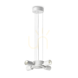 Pendant Light Ideallux Set Up 348230 White 4xE27 31 cm small 0