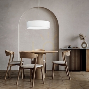 Lampshade Ideallux Set Up Slim White Textile D90 H18 346069 small 1