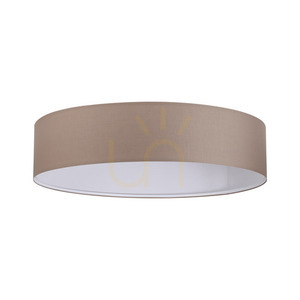 Lampshade Ideallux SET UP Slim Tortora Textile D90 H18 339283 small 0