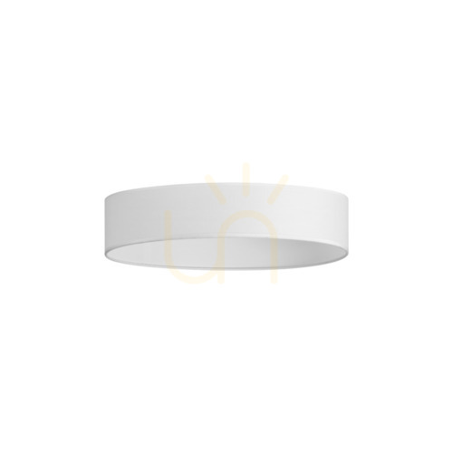 Check Lampshade Ideallux Set Up Ultra Slim White Textile Ø45xH9 cm 339337