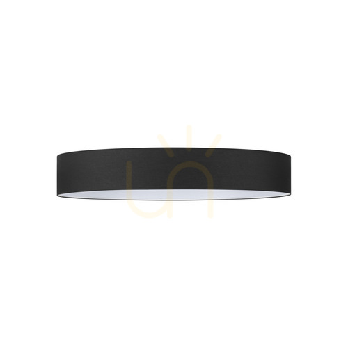 Check Lampshade Ideallux Set Up Ultra Slim Black Textile Ø70 cm 346151