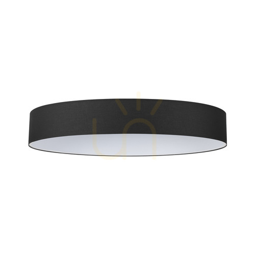 Check Lampshade Ideallux SET UP Ultra Slim black textile 90 cm 339313