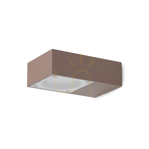 Check Outdoor Wall Lamp Ideallux Sirio 318196 Coffee Brown GX53 IP54