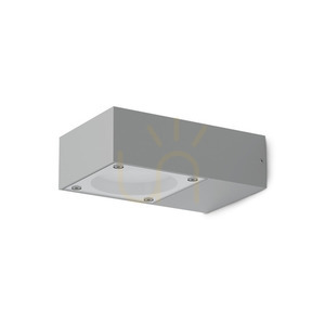 Outdoor Wall Lamp Ideallux Sirio 345611 Grey GX53 IP54 small 0