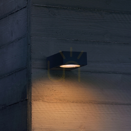 Check Outdoor Wall Lamp Ideallux Sirio 318219 Black GX53 IP54