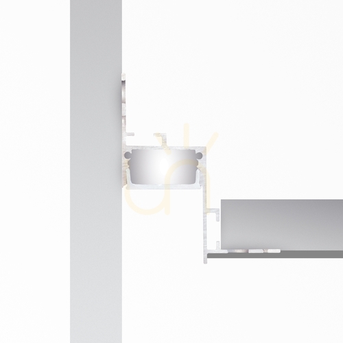Check LED Profile Ideallux SLOT Trimless Recessed 300 cm Aluminum Silver 339795