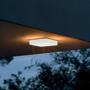 Outdoor Ceiling Light Ideallux Snow White LED 18W 3000K 25cm 326238 small 1