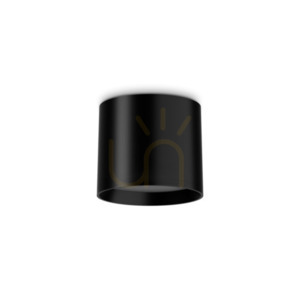 Plafon Ideallux Spike 336008 czarny LED 10W 10 cm aluminiowy small 0