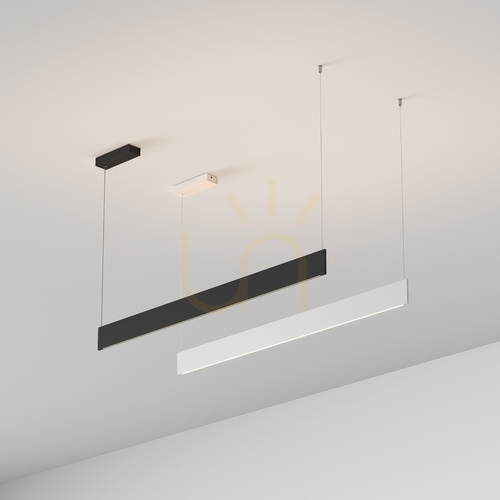 Check Pendant Light Ideallux Steel Slim Accent White 120 cm LED 3000K 348414